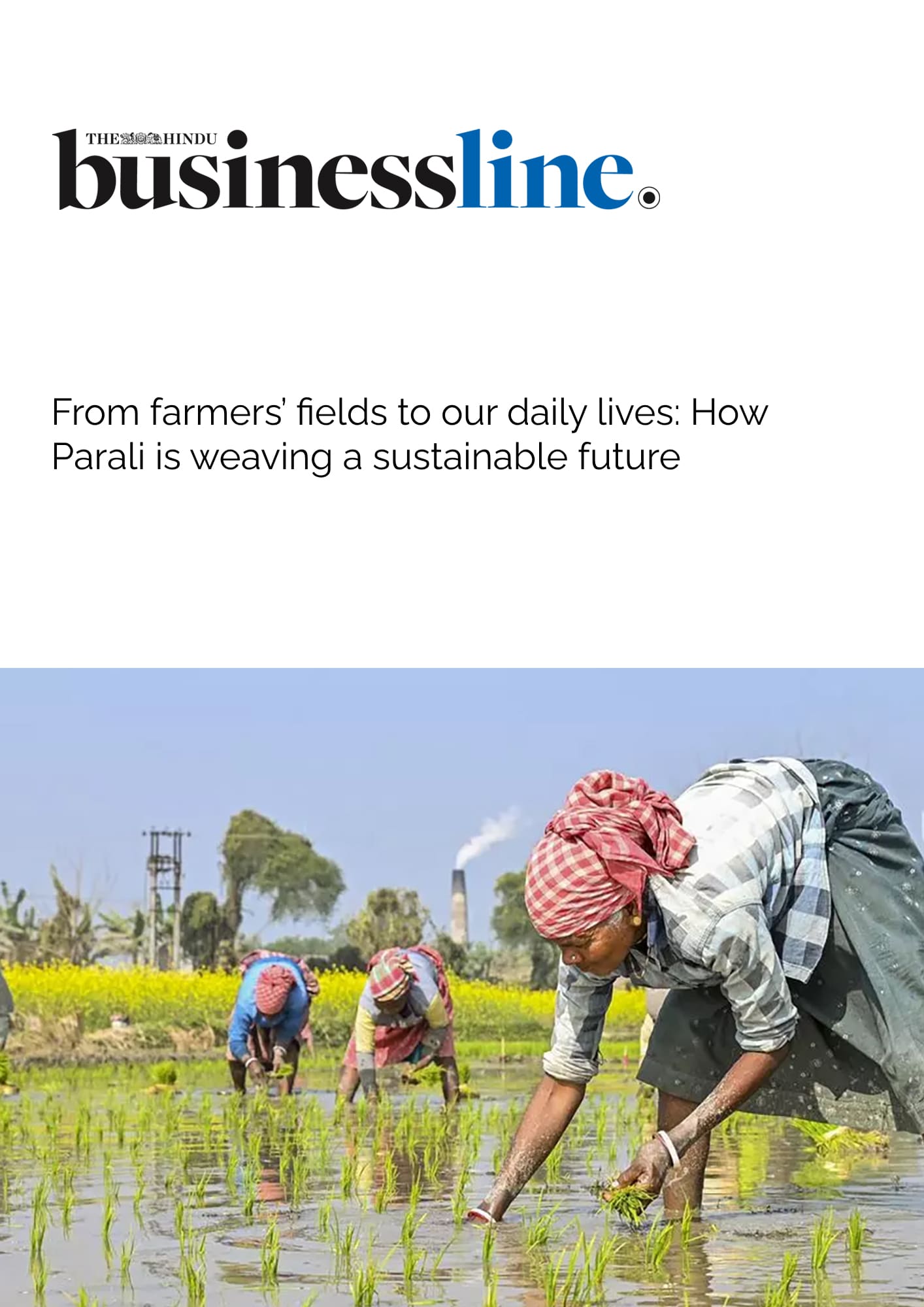 From farmers’ fields to our daily lives